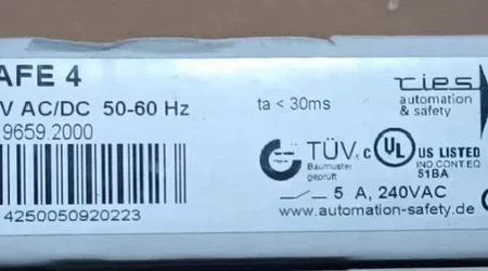 TIESE AR.9659.2000 SAFE 4 Safety Relay for Machines