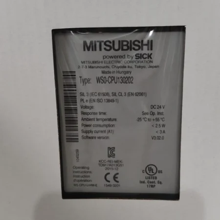 Safety Controller Module Mitsubishi WS0-CPU130202 Unit