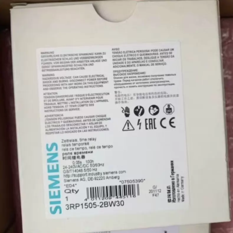 SIEMENS 3RP1505-1BW30 Time Relay for Industrial Automation 1 SIEMENS 3RP1505-1BW30 Time Relay for Industrial Automation