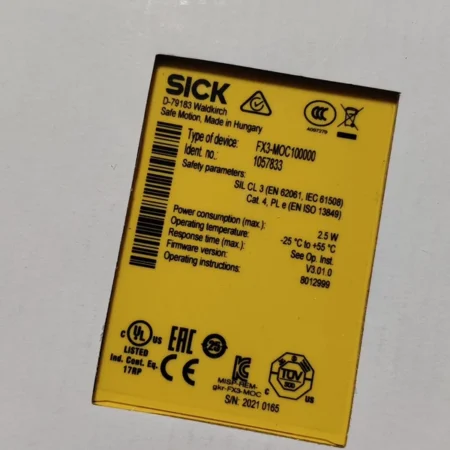 Machine Guarding SICK FX3-MOC100000 1057833 Safety