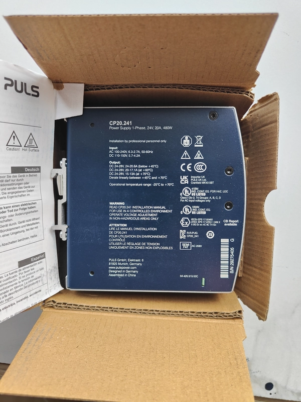 Machine Automation Power Solution PULS CP20.241 24V DC 1 Machine Automation Power Solution PULS CP20.241 24V DC