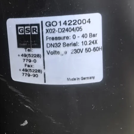 Packaging Control GSR GO1422004 Solenoid Valve for Machines