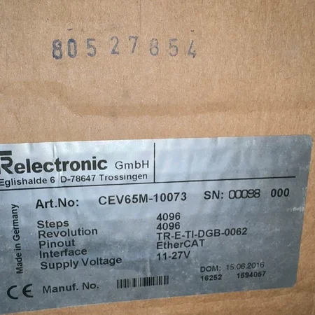 Factory Automation with TR CEV65M-10073 00098 Encoder