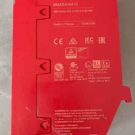 Safety Analog Input Module Schneider BMXSAI0410 PLC