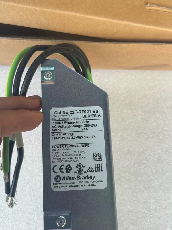 Allen-Bradley 22F-RF021-BS Three-Phase EMC Filter 3 Allen-Bradley 22F-RF021-BS Three-Phase EMC Filter - Image 3