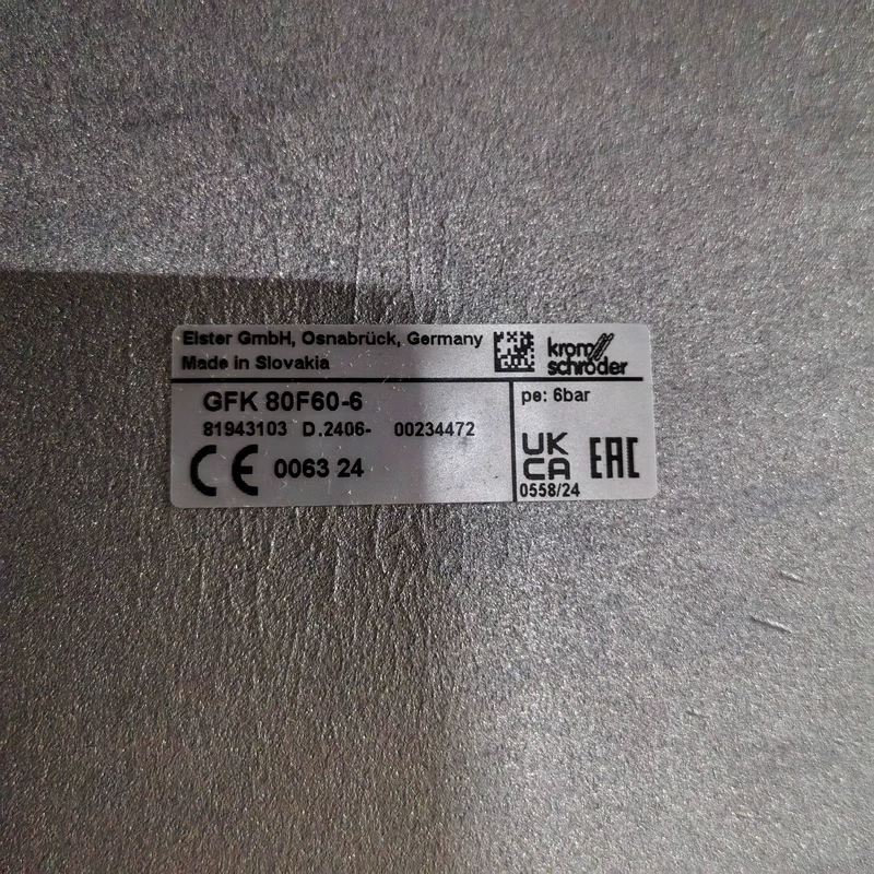 Kromschroder GFK 80F60-6 Gas Safety Shut-Off Valve 1 Kromschroder GFK 80F60-6 Gas Safety Shut-Off Valve