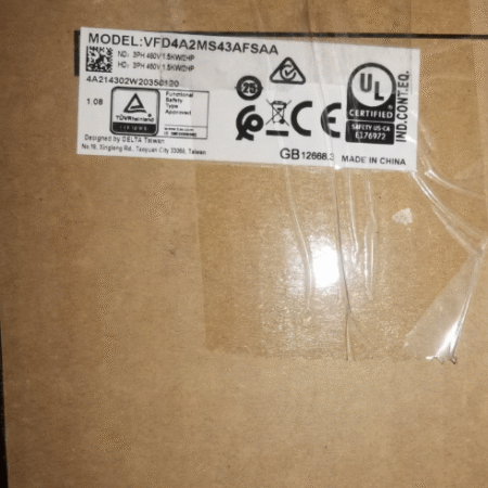 Delta VFD4A2MS43AFSAA Variable Frequency Drive 400V
