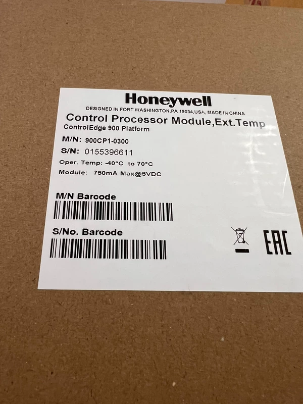 Honeywell 900CP1-0300 0155396611 Control Processor 1 Honeywell 900CP1-0300 0155396611 Control Processor