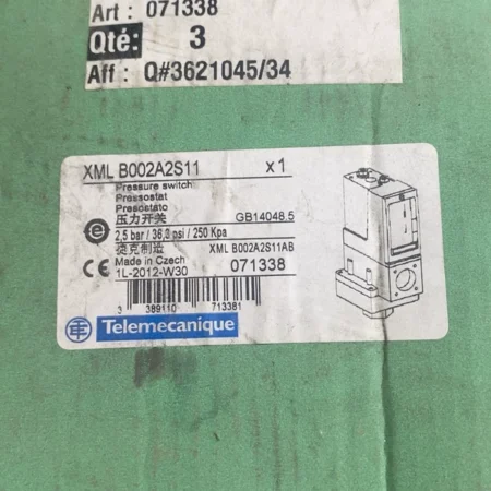 Pump Protection Schneider XMLB002A2S11 Pressure Switch