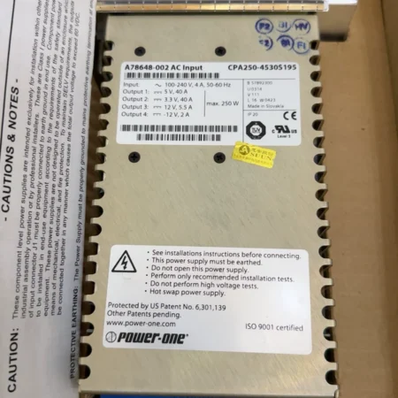 Power-one CPA250-4530S195 for Telecom & Industrial