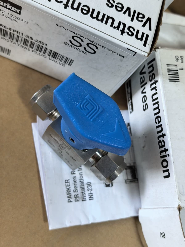 Parker 6A-PR6-EPRT-SS-2801 Plug Valve 2 Parker 6A-PR6-EPRT-SS-2801 Plug Valve - Image 2