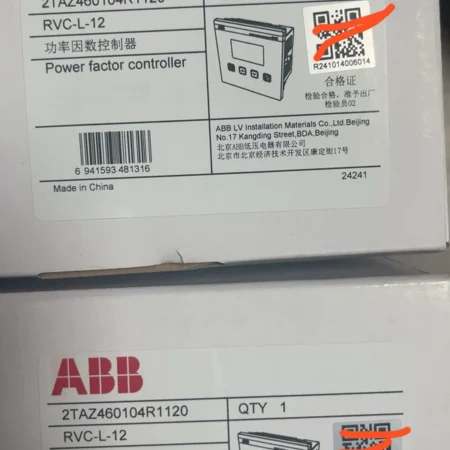 12-Step Power Factor Controller ABB RVC-L-12 2TAZ460104R1120