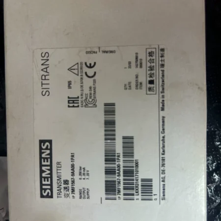 SIEMENS 7MF1567-9AA00-1PA1 Industrial Pressure Transmitter