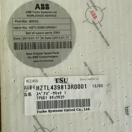 Turbocharger Repair Kit ABB HZTL439813R0001 OEM Parts
