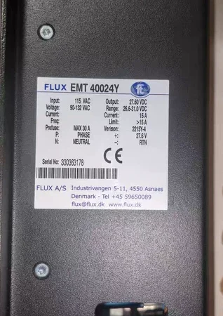 24V Power Supply FLUX EMT 40024Y for Control Panels