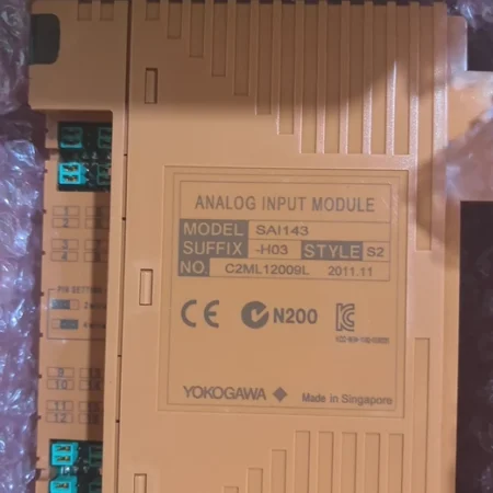 Process Control with YOKOGAWA SAI143-H03 Analog Input