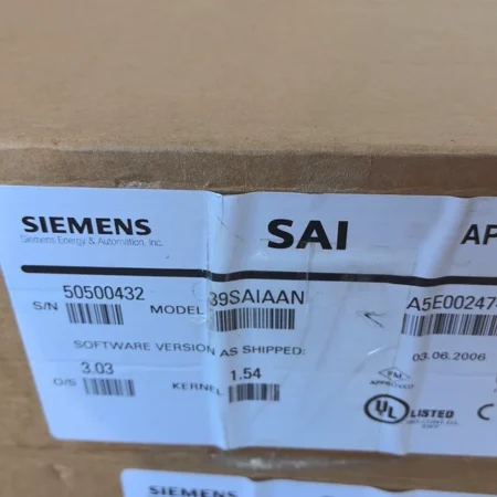 Process Control Solution with SIEMENS 39SAIAAN SAI Module