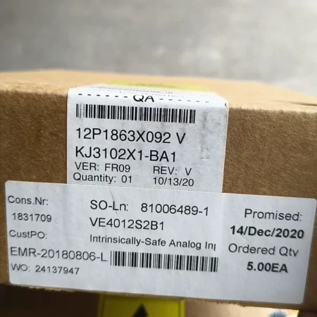 EMERSON KJ3102X1-BA1 DeltaV Analog Input Module for DCS Systems